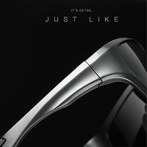 COTIA COTIA Full Reading Sunglasses Men's Polarized Aluminum Magnesium Frame Sports Outdoor Readers Magnification Presbyopic Sun Glasses (black, 3.5)