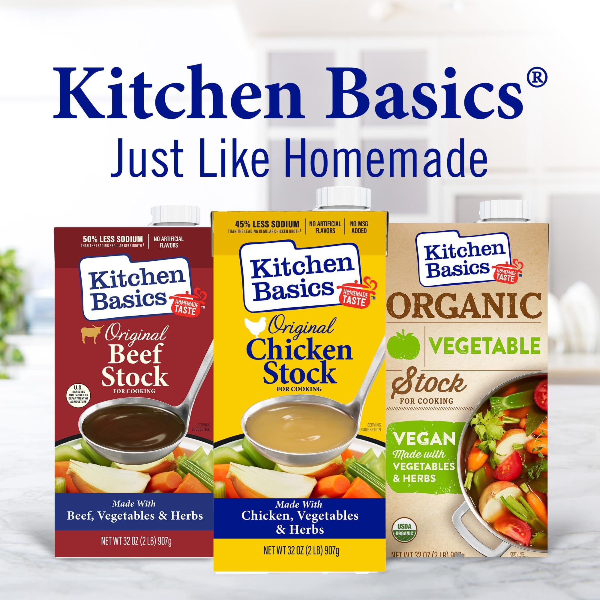 Kitchen Basics Kitchen Basics Original Chicken Stock, 32 oz (Pack of 12) | No Artificial Flavors, Gluten Free, No MSG added |