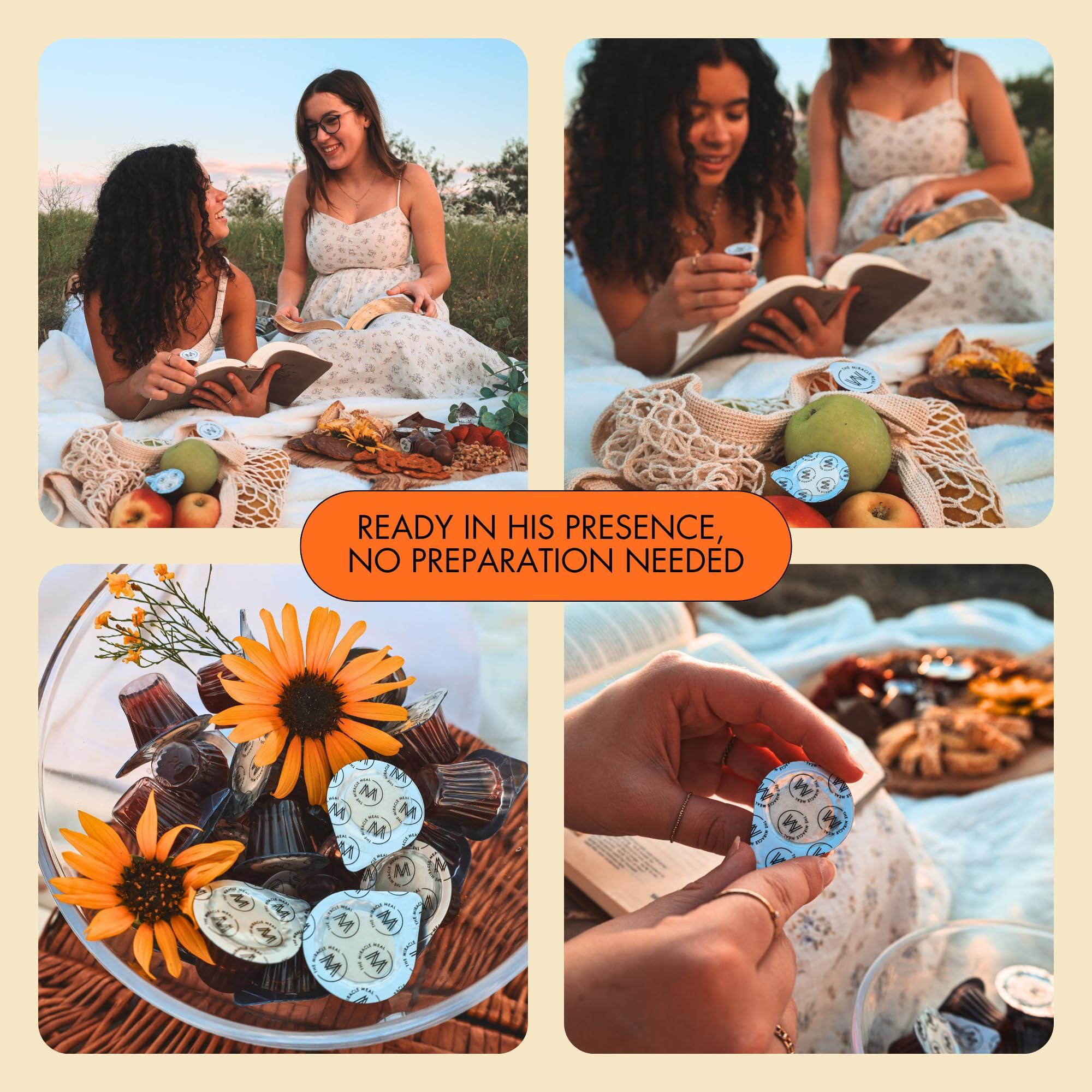 The Miracle Meal The Miracle Meal Pre-filled Communion Cups and Wafer Set - Box of 100 - Made with Concord Grape Juice & Wafer-Made in the USA