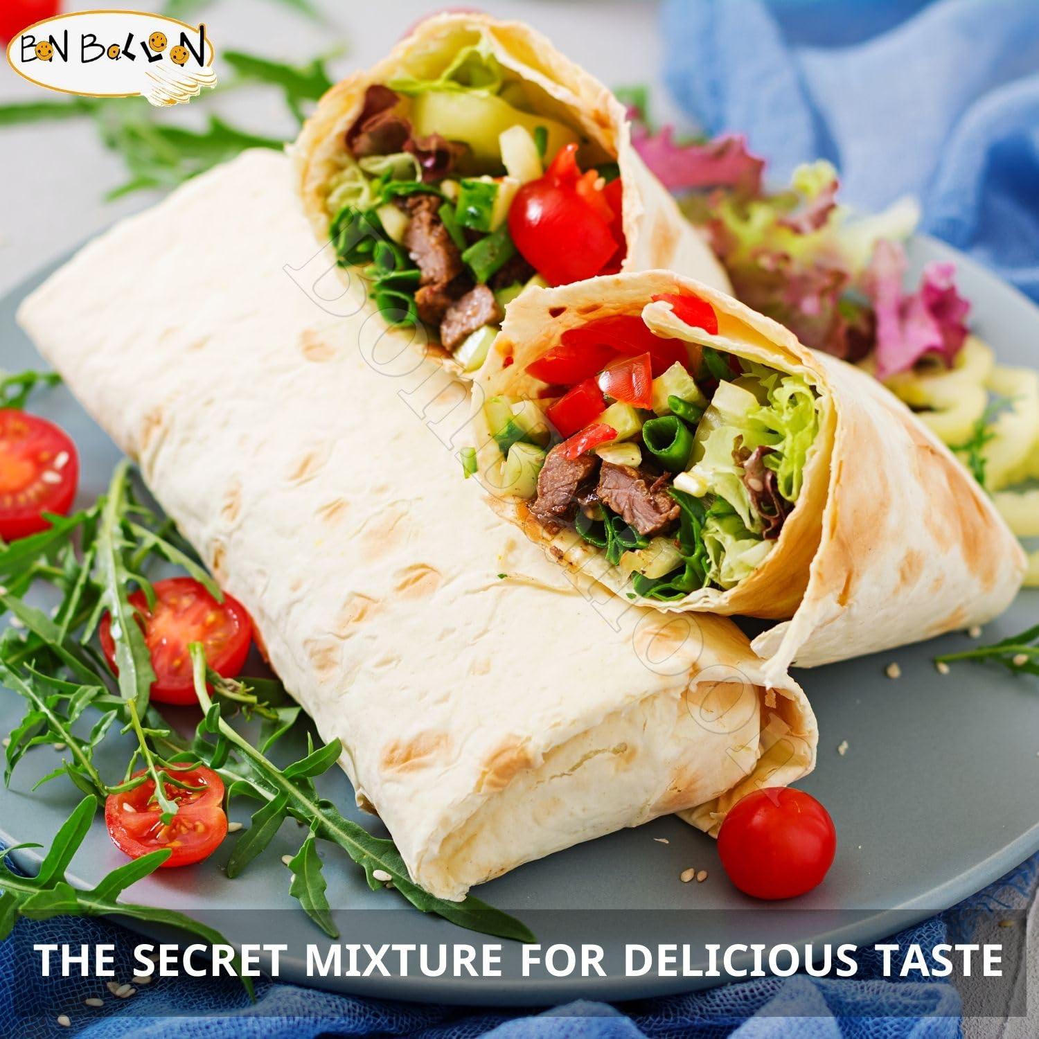 bonballoon Abu Auf AbuAuf Shawarma Spices Seasoning Blend Powder Mix Herbal Herbs Poultry Taste Baharat Arab Cuisine Herb Kosher Halal (1 Pack = 2.29 oz / 65 gm)