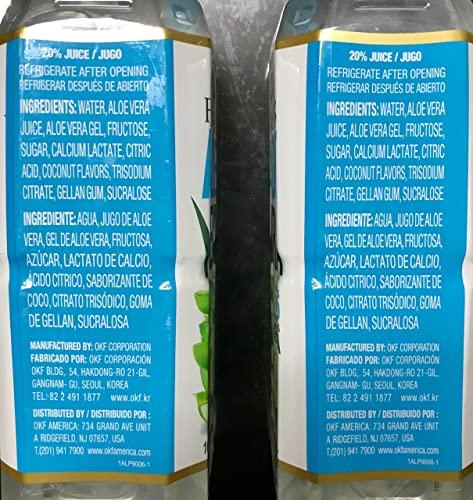 OKF OKF Farmer's Aloe Vera Drink, Coco, 16.9 Fluid Ounce (Pack of 12)
