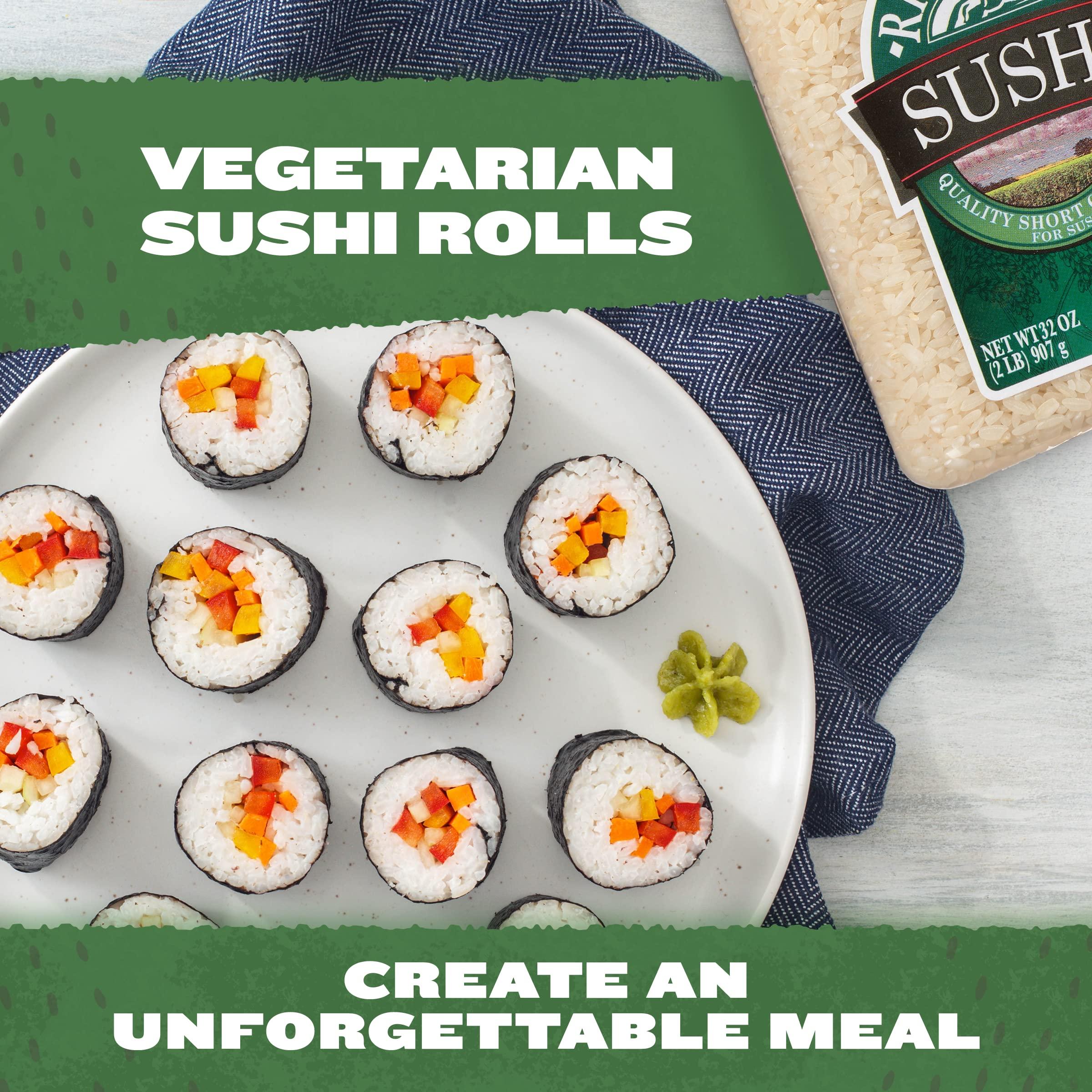 RiceSelect RiceSelect Sushi Rice for Sushi and Japanese Food, Premium Gluten-Free Short-Grain Rice, Non-GMO, 32-Ounce Jar