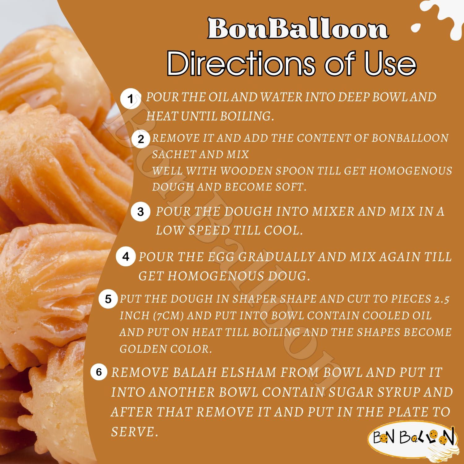 Generic Balah El Sham Tulumba Mix Powder Dessert Elsham Arabian Al Sham Sweets Alsham Arab Desserts Sweet Easy To Prepare Delicious Taste Easier Cooking Kosher Halal (1 Pack = 7.05 oz / 200 gm)