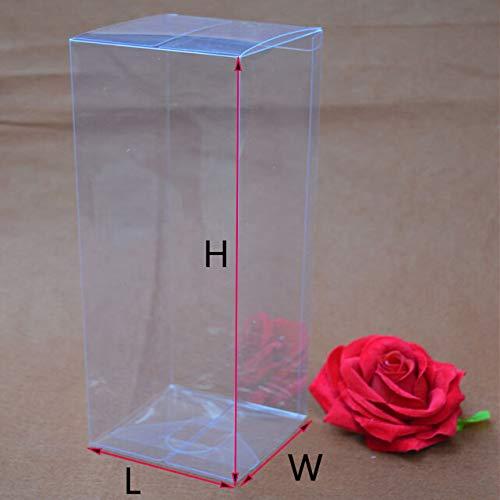 ShineBear ShineBear 25 Sizes Transparent Plastic PVC Box, Small/Large Clear Plastic Gift Boxes for Packaging Toy Candy Favors Boxes 20pcs/lot 10/9 - (Color: Transparent, Gift Box Size: 9x9x6cm)
