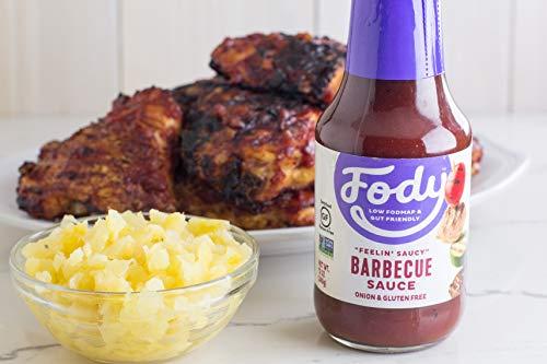 Fody Fody Foods Vegan BBQ Sauce | Low FODMAP Certified | Gut Friendly, No Onion | IBS Friendly Kitchen Staple | Gluten Free, Lactose Free, Non GMO | 12 Ounce pack of 3