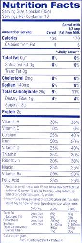 Cream of Wheat Cream of Wheat Instant Hot Cereal, Maple Brown Sugar, 1.23 Ounce, 10 Packets (Pack of 12)