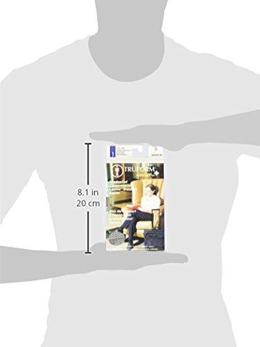 Truform Truform Women's Fit Compression Socks, Diamond Knit Pattern, 15-20 mmHg, Tan, Medium (Pack of 2)