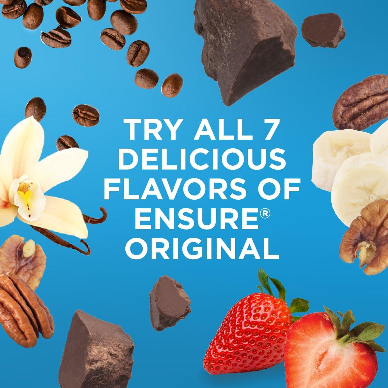 Ensure Original Ensure Original Nutrition Shake with 9 grams of protein, Meal Replacement Shakes, Milk Chocolate, 8 fl oz, 24 Count