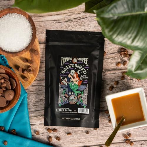 Bones Coffee Company Bones Coffee Company NEW Flavors! Favorite Flavors Sample Pack | 4 oz Pack of 5 Assorted Ground Coffee Beans | Low Acid Medium Roast Gourmet Coffee Beverages (Ground)