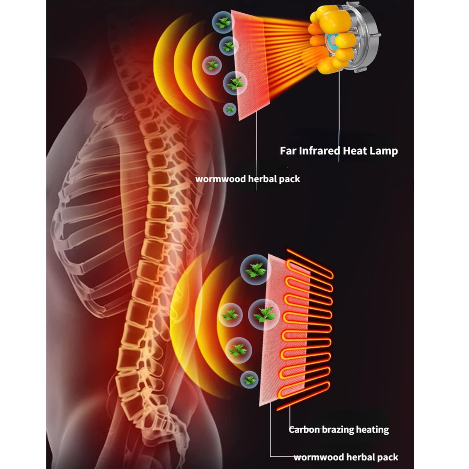 ASUMUI ASUMUI Multifunctional Home Massage Mattress Cervical Spine Waist Back Massager Body Electric Massage Pad Cushion Heating Cushion