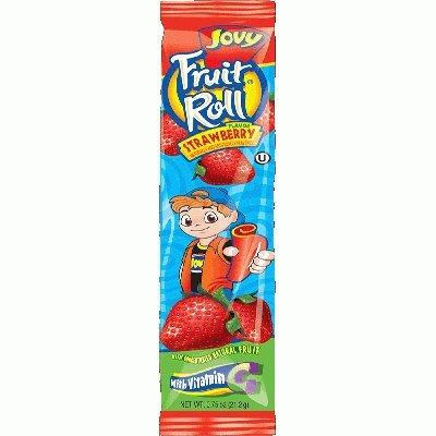 Jovy 0.75oz Jovy Fruit Roll Snack, Strawberry (8 Packets Per Order)
