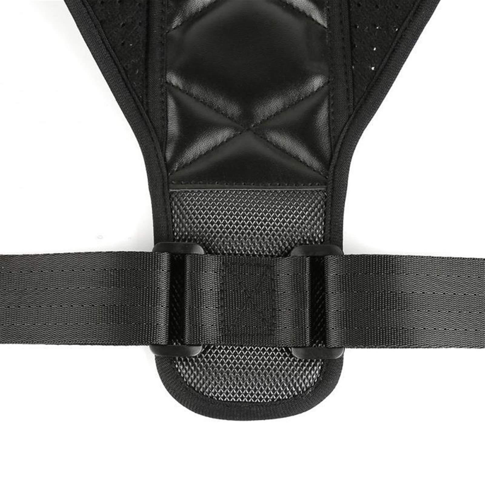SADDPA SADDPA DSMYYXGS Bodywellness Posture Corrector Adjustable Useful Back Shoulder Straighten Black Support Brace Belt Unisex Adult (Color : Black)