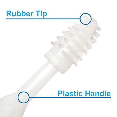 Rehabilitation Advantage Rehabilitation Advantage Gum, Teeth, & Tongue Massage Brushes, Set of 4,White