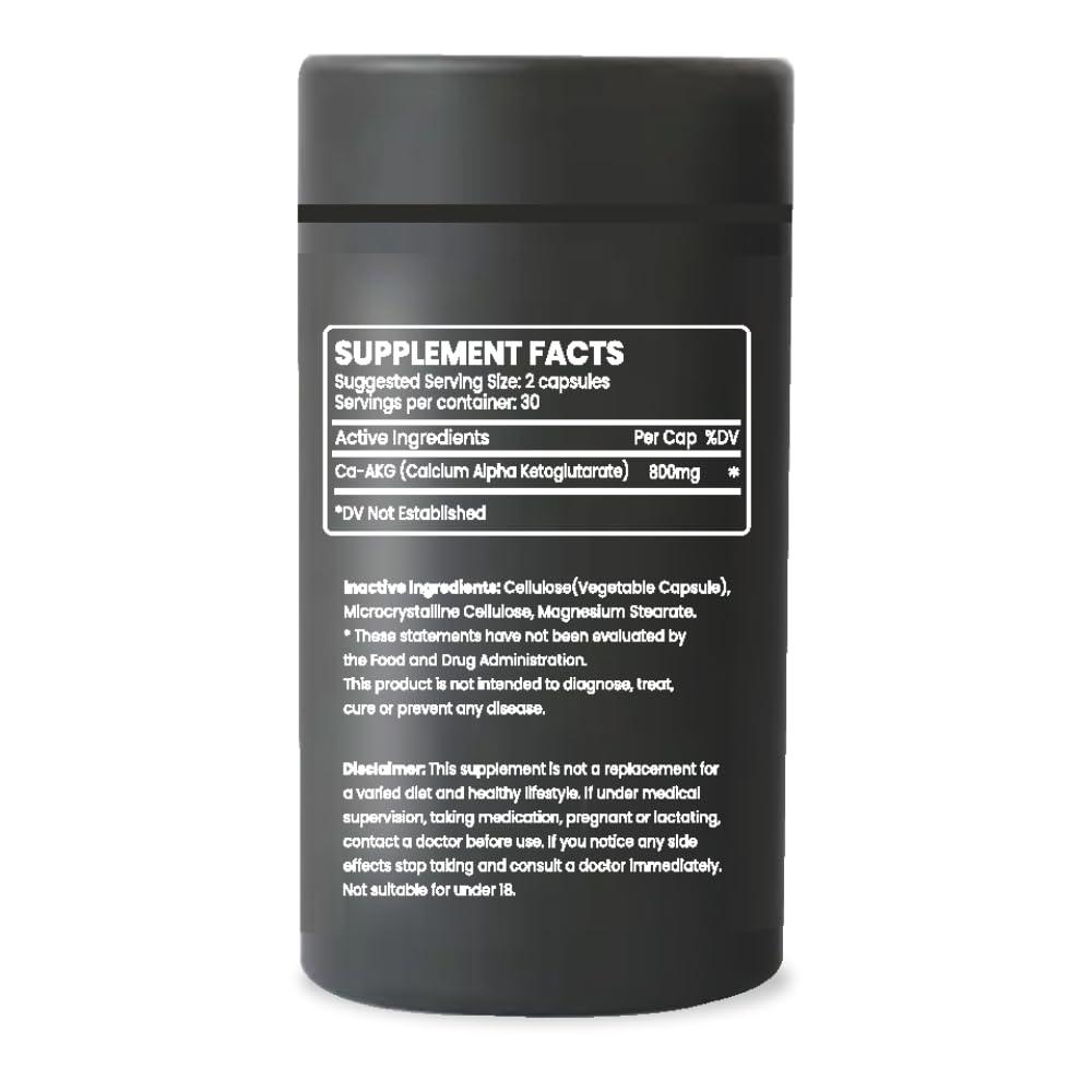 Live-Longer.net Live-Longer.net Ca-Akg, Calcium Alpha-ketoglutarate, 80mg per 2 Capsule Serving