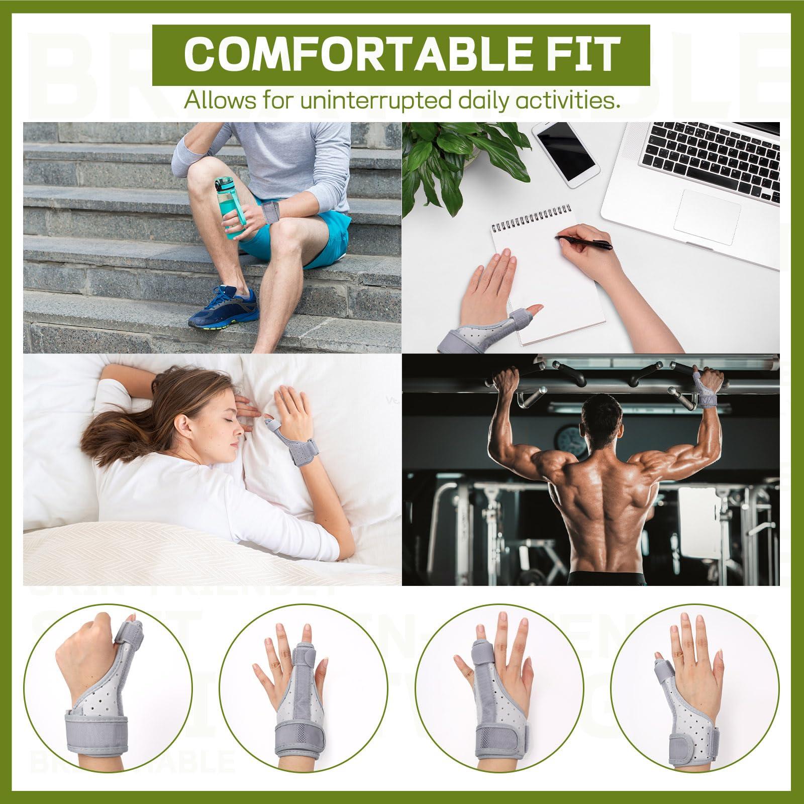 Chihutown Chihutown Thumb Brace for Arthritis or Soft Tissue InjuriesComfortable Thumb Brace for Right & Left Hand, Thumb Spica Splint for Pain Relief, Arthritis, Tendonitis, Sprains.