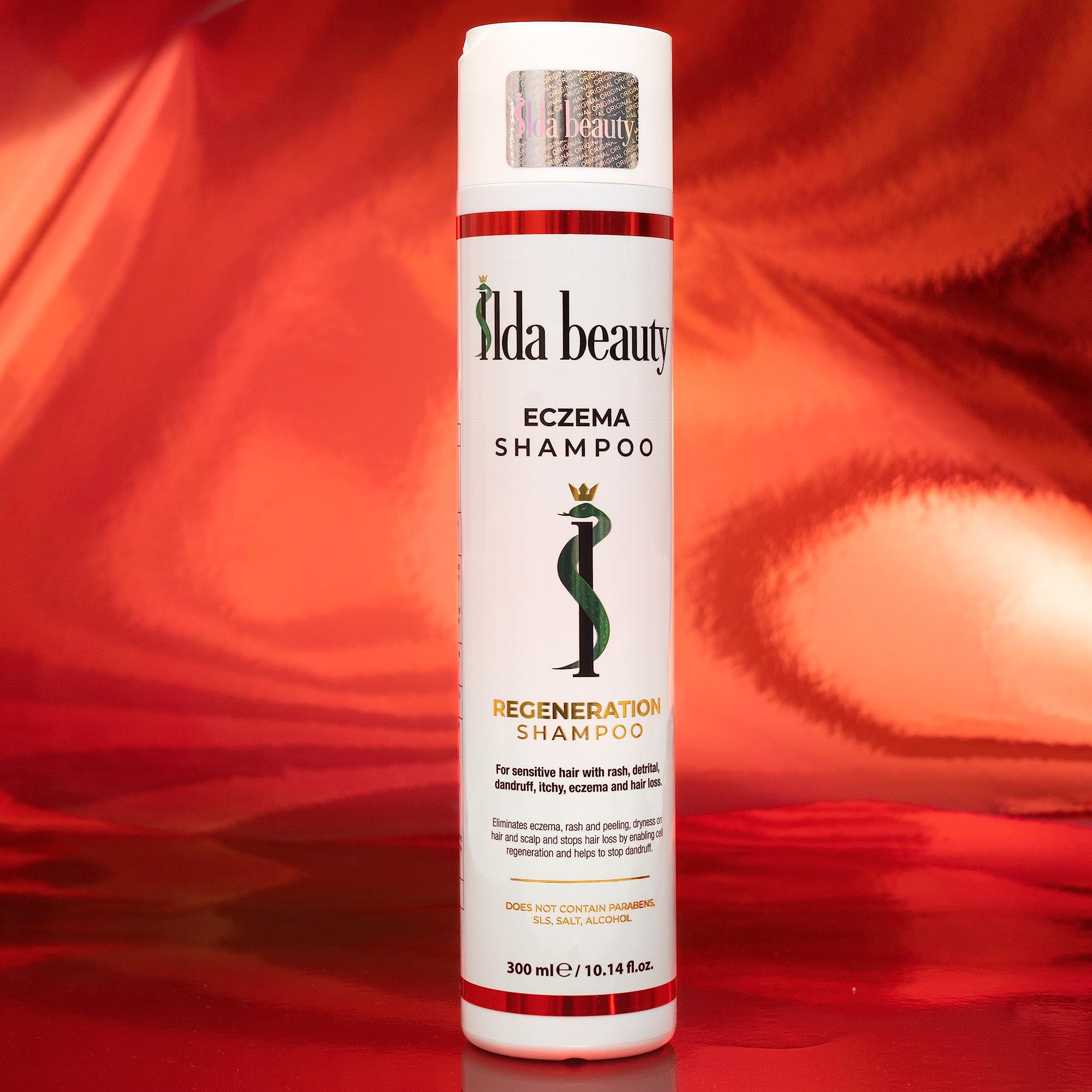 SILDA BEAUTY SILDA BEAUTY Eczema Shampoo- Long-Lasting Relief of Itching and Flaking Scalp | Seborrheic Dermatitis Relief | Natural Components with Original Formula| All Hair Types | 10.14 oz