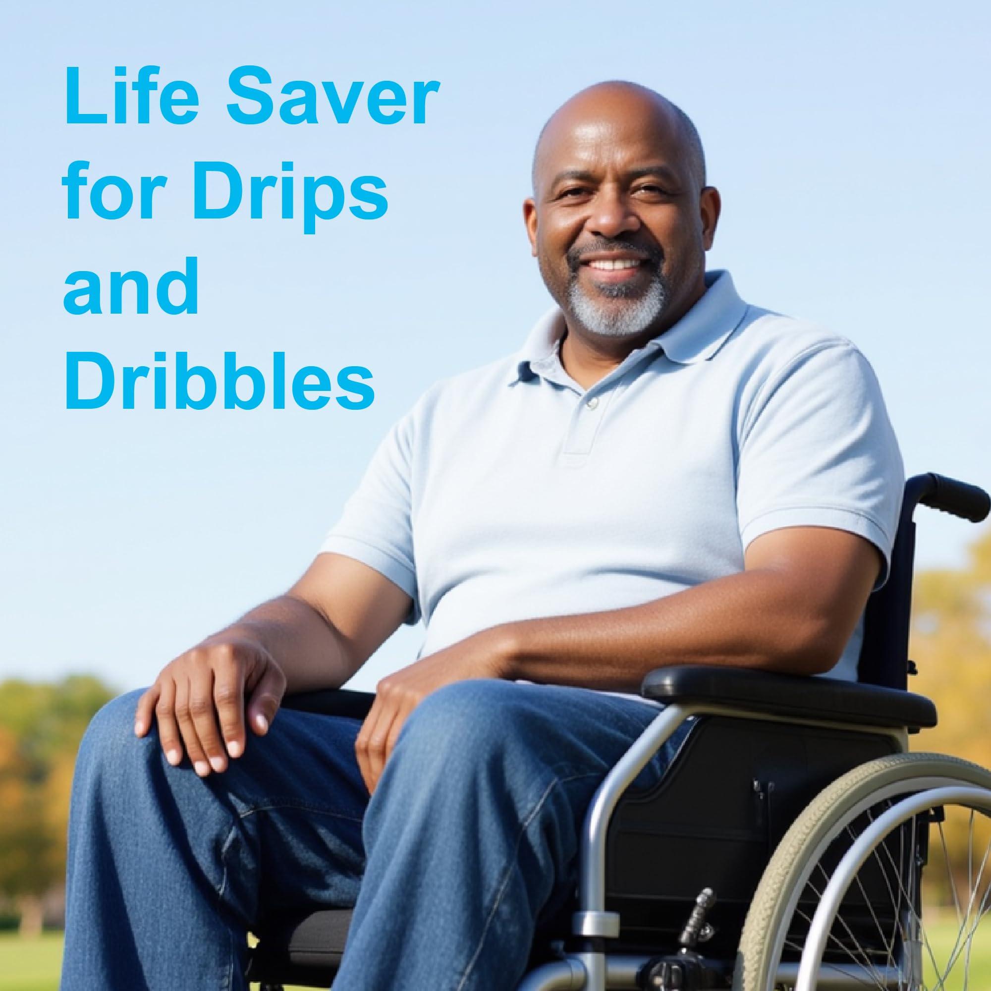 IRISMORII RISMORII Mens Leakproof Underwear Washable Adult Bladder Protection Incontinence Absorbent Trunk 60 ML Absorbency (Dark Blue L)