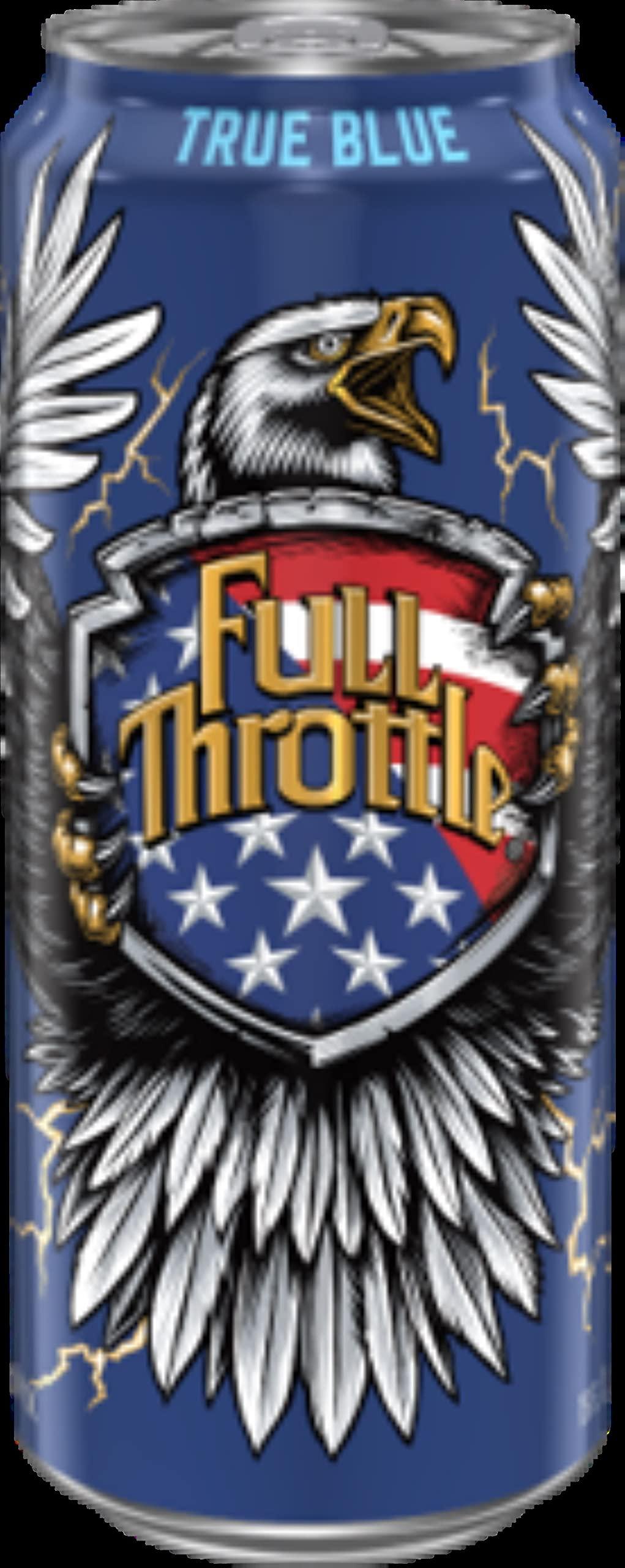 Vending 2 U Full Throttle True Blue Energy Drink 16oz Cans, 24 Units
