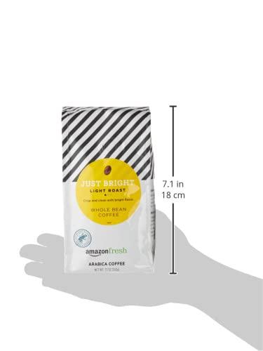 Amazon Fresh AmazonFresh Just Bright Whole Bean Coffee, Light Roast, 12 Ounce
