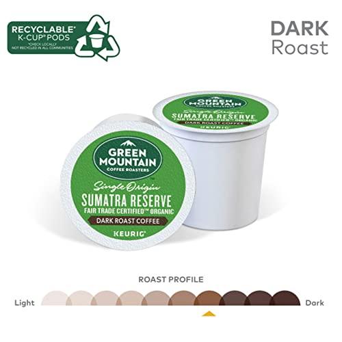 Green Mountain Coffee Roasters Green Mountain Coffee Roasters Sumatra Reserve Coffee, Keurig Single-Serve K-Cup pods, Dark Roast, 32 Count