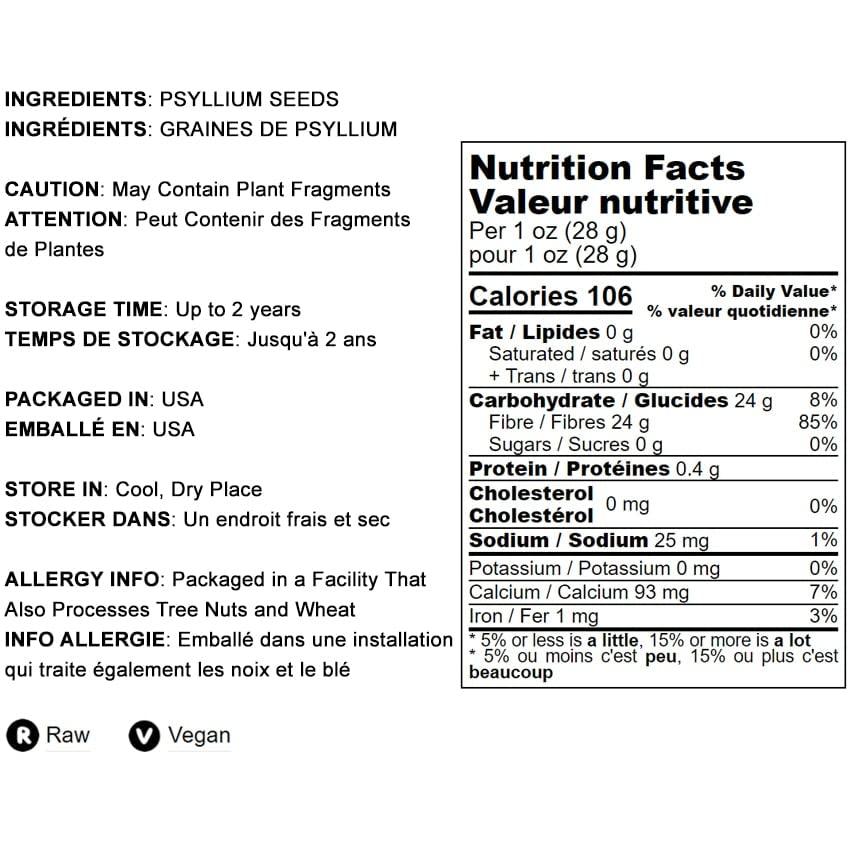 Food to Live Whole Psyllium Husks, 5 Pounds - Pure Psyllium Husk Flakes, Unflavored, Keto, Vegan, Bulk. Great Source of Soluble, Insoluble Fiber. Goes Great with Water, Smoothies, Juice. Natural Food Thickener