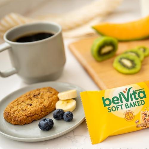 Belvita belVita Soft Baked Banana Bread Breakfast Biscuits, Chewy Breakfast Bars, 6 Boxes of 5 Packs (1 Biscuit Per Pack)