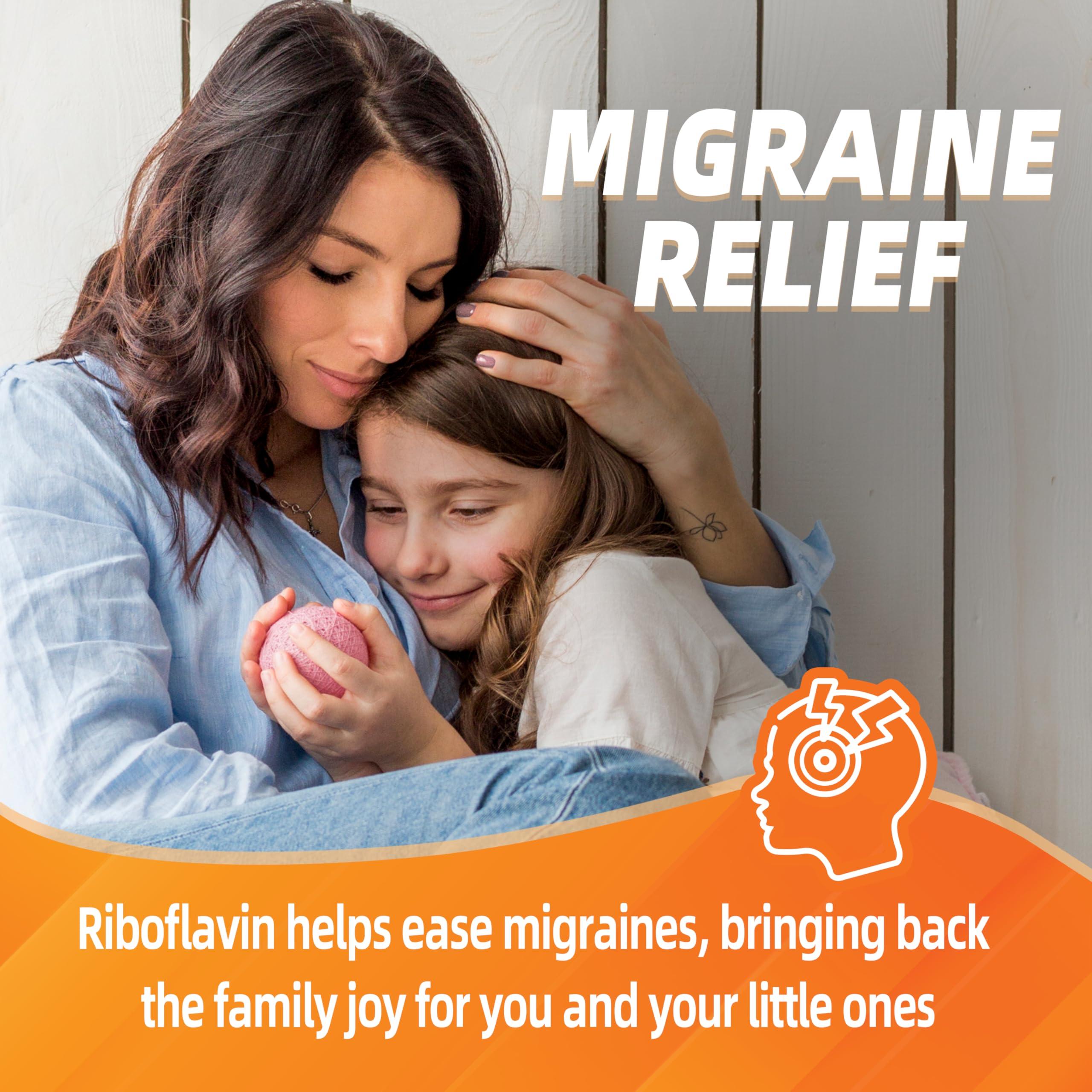 Joywiit Joywiit Vitamin B2 Gummies | Riboflavin 400mg | b2 Vitamin 400mg Chewable for Adults and Kids, Migraine Relief & Energy and Nervous System Support, Non GMO, Vegan - 120 Counts