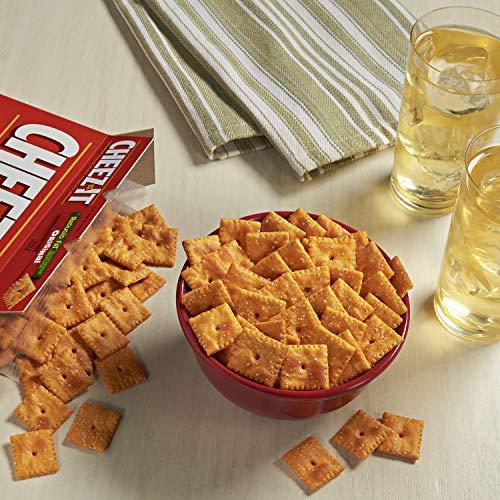 Cheez-It Cheez-It, Baked Snack Cheese Crackers, Reduced Fat Original, Made with 100% Real Cheese, 11.5oz Box(pack of 4)