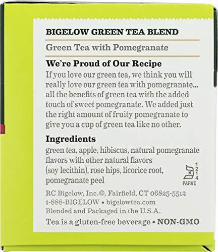 Bigelow Tea Bigelow Green Tea with Pomegranate Tea Bags, 20 ct