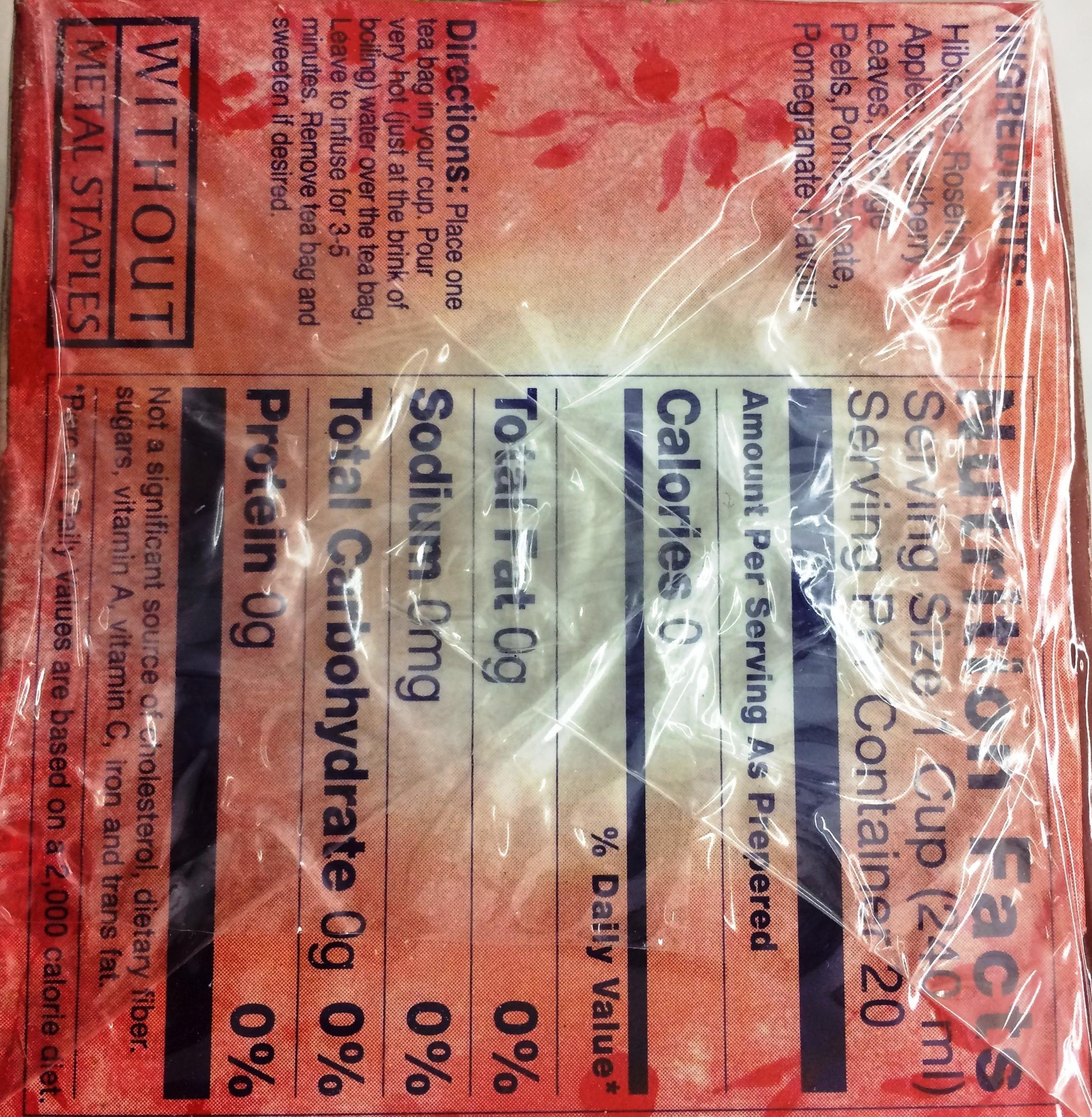 Wissotzky Tea Wissotzky Tea Pomegrante Orchard Caffeine Free 1.76 Oz. Pk Of 3.