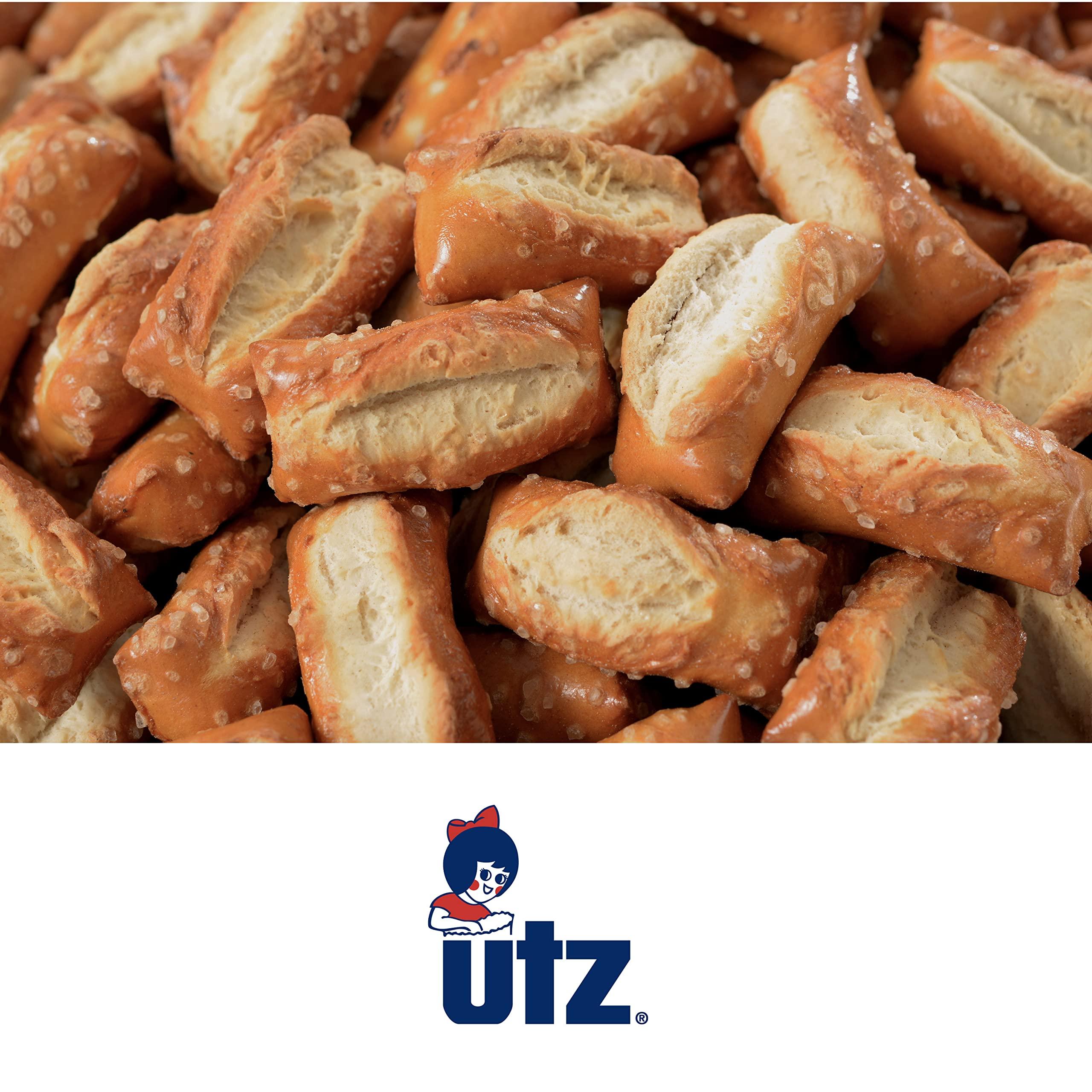 Utz Utz Sourdough Nuggets Pretzels 52 oz. Barrel Bite-Size Pretzels with Classic Sourdough Flavor, Perfectly Salted with Zero Cholesterol per Serving