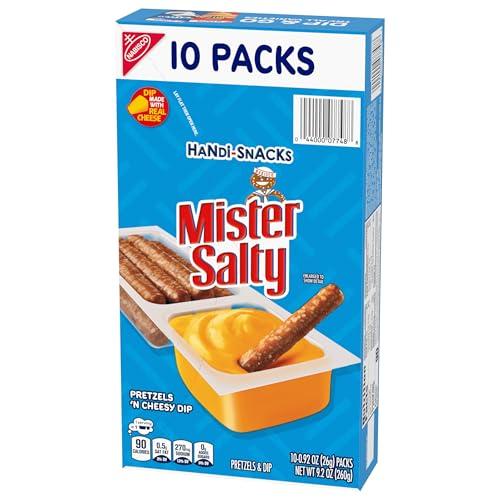 Handi-Snacks Handi-Snacks Mister Salty Pretzels \'N Cheesy Dip Snack Packs, 10 Snack Packs