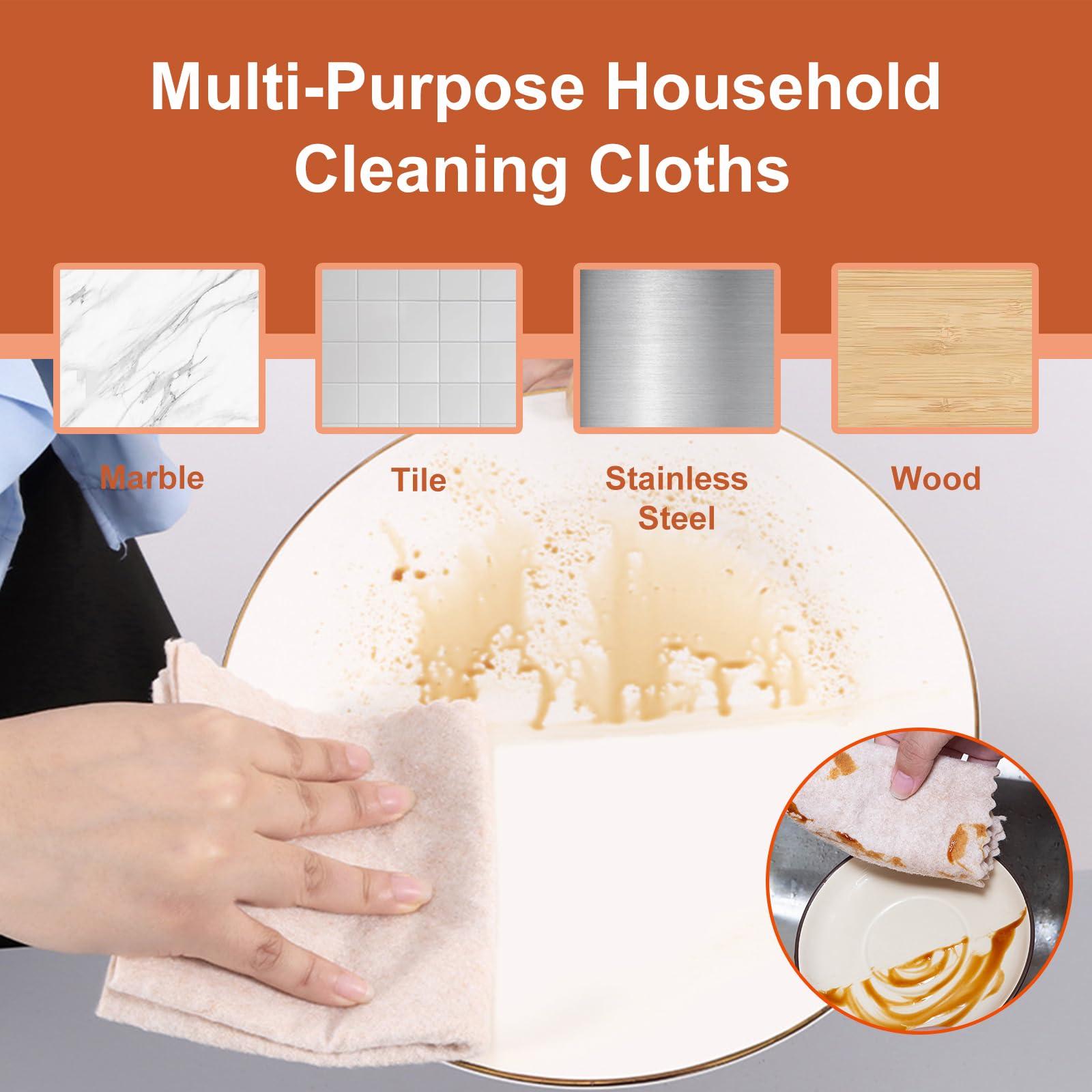 MLUUHK MLUUHK 100 Pack Kitchen Dish Cloths, Reusable Microfiber Cleaning Cloth, Dish Towel for Cleaning Kitchen Rags