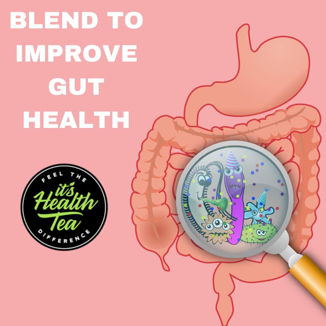 Its Health Tea Digestive Support Functional Herbal Tea Bundle: Acid Reflux + Leaky Gut Tea Bundle for Digestive Support & Balance