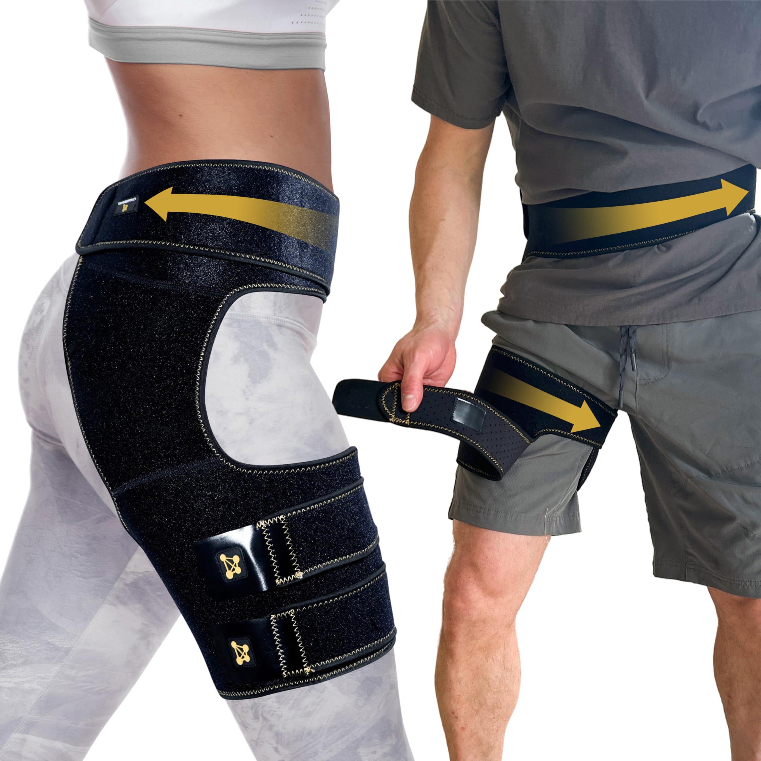 CopperJoint CopperJoint Copper Hip Brace For Sciatica Pain Relief - Hip Pain Relief, Sciatic Nerve Brace & Sciatica Hip Brace Ideal As Hip Flexor Compression Wrap, Hamstring Compression Wrap, Hip Compression Wrap