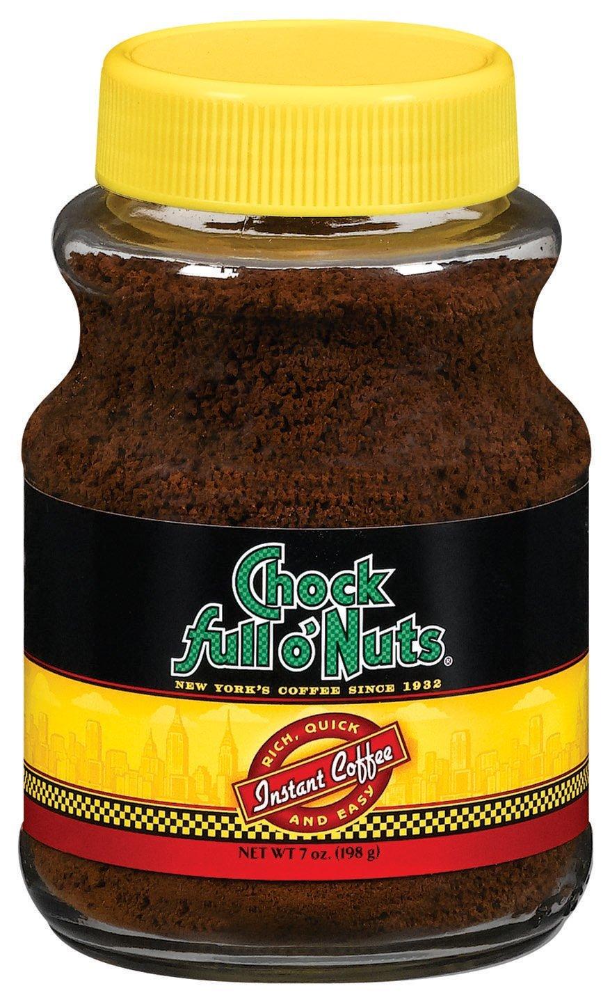 Chock Full o' Nuts Chock Full o' Nuts Coffee, Regular Instant Coffee, 7 Ounce (Pack of 2)