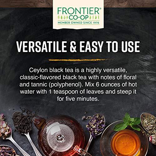 Frontier Co-op Frontier Co-op Ceylon (Broken Orange Pekoe) CO2 Decaf., Kosher | 1 lb. Bulk Bag | Camellia sinensis L.