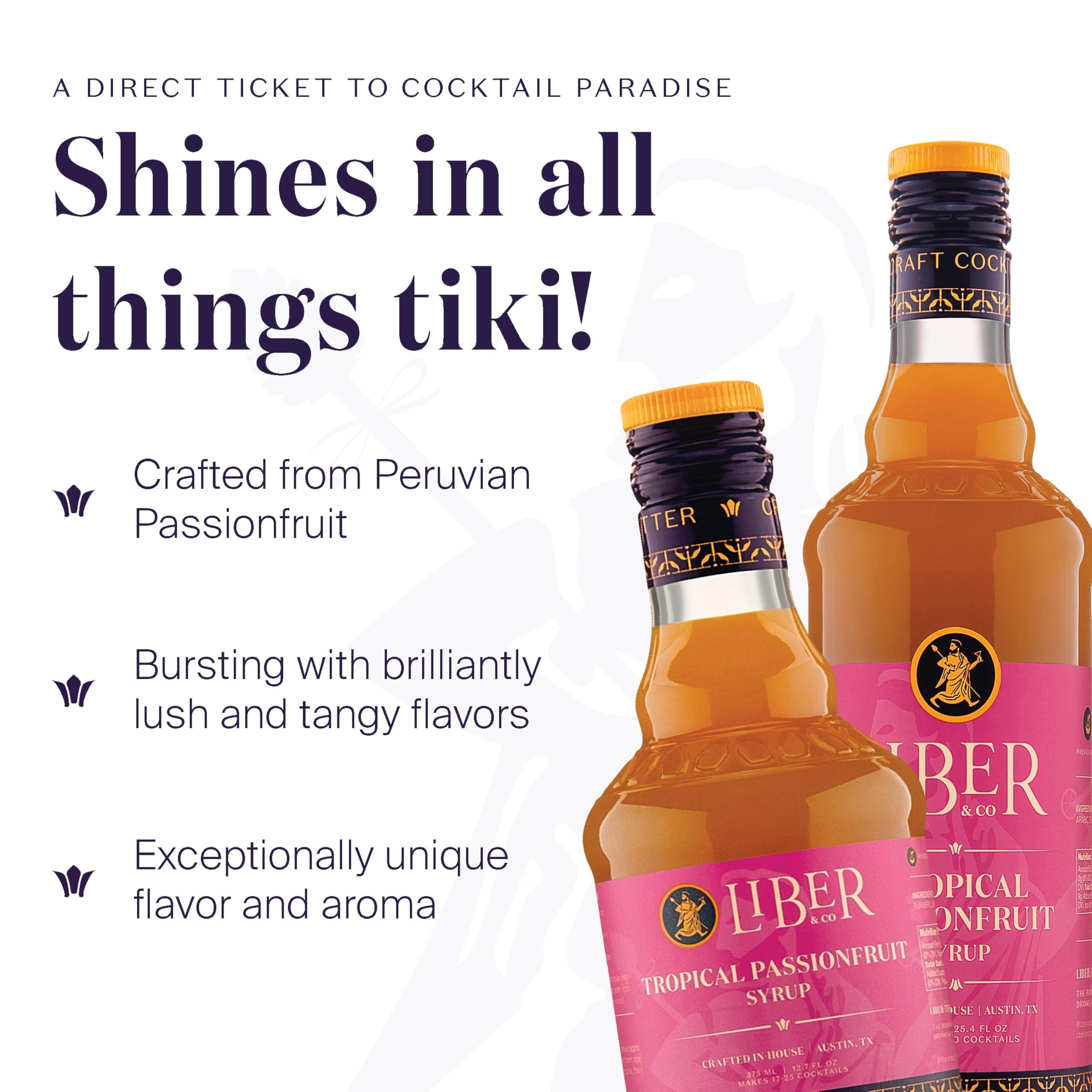 Liber & Co. Liber & Co. Tropical Passionfruit Syrup (12.7 oz) Made with Real Passion Fruit