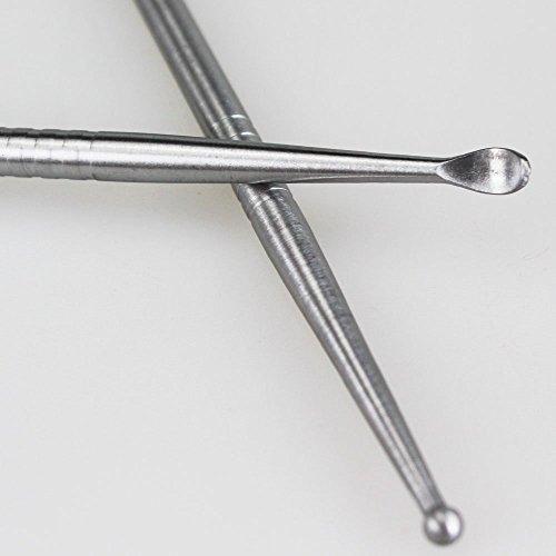 airgoesin Airgoesin 2pcs Tonsil Stone Removal Pick Tonsillolith Premium Tool Stainless Steel Oral Cleaner with 10 Soft Silicone Caps