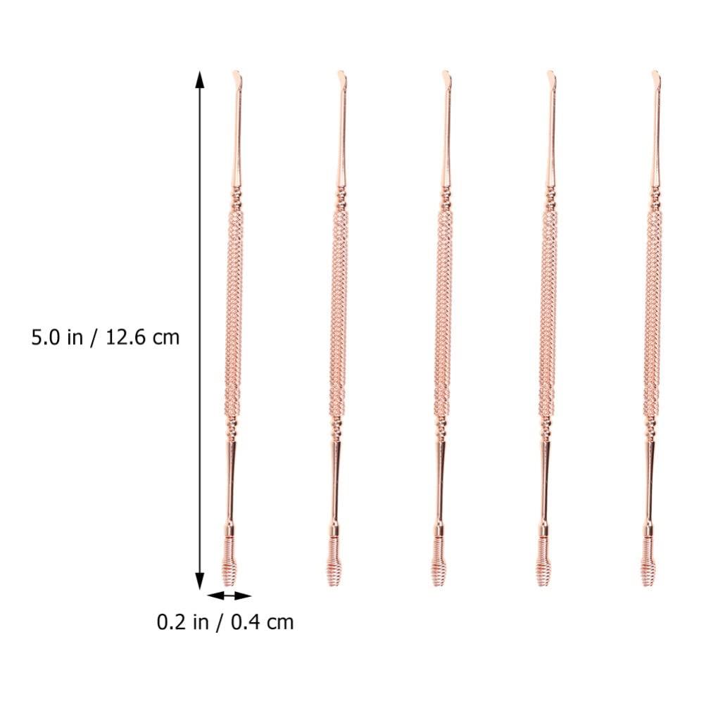 Healeved 5pcs Ear Spoon Earwax Removal Tool Ear Cleaner Ear Picking Spoon Earwax Spoon Ear Wax Removal Tool Clean Tool Home Earpick Ear Clean Accessory Wax Curette Earwax Cleaning Tool