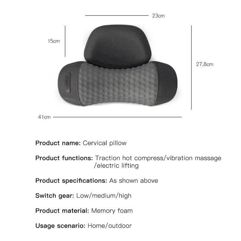 DR.MCHIRS DR.MCHIRS Neck Massage Pillow Shiatsu for Pain Relief, Massagers for Neck and Back, Shoulder, Leg Deep Kneading Shoulder Back and Foot Massager with Heat-Relaxation Gifts for Women/Men/Dad/Mom