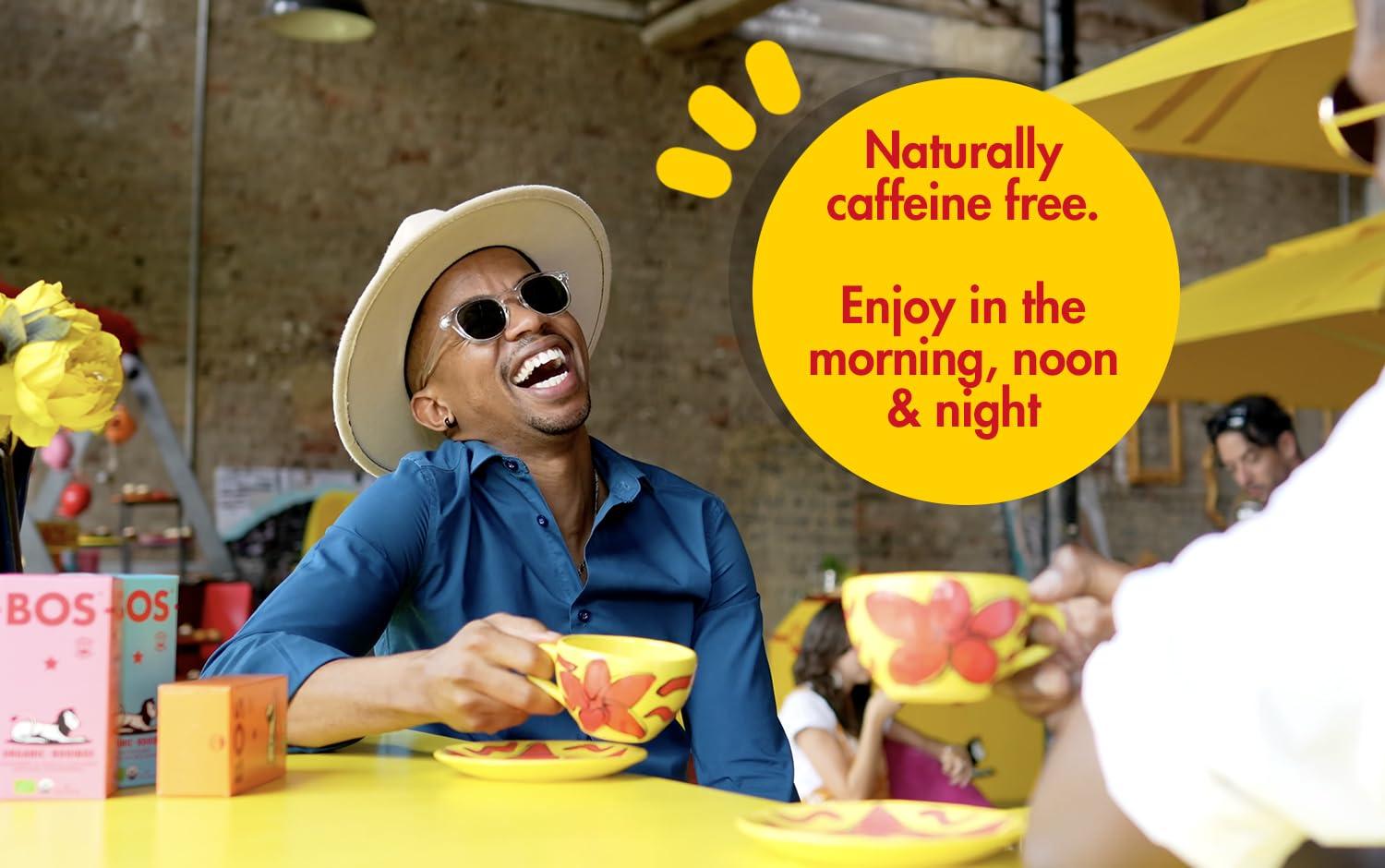 BOS BOS Rooibos Tea Bags | 100 Bags | Organic, Caffeine Free, Naturally Sweet, Antioxidant-Rich, Herbal, Red Rooibos Tea | From South Africa