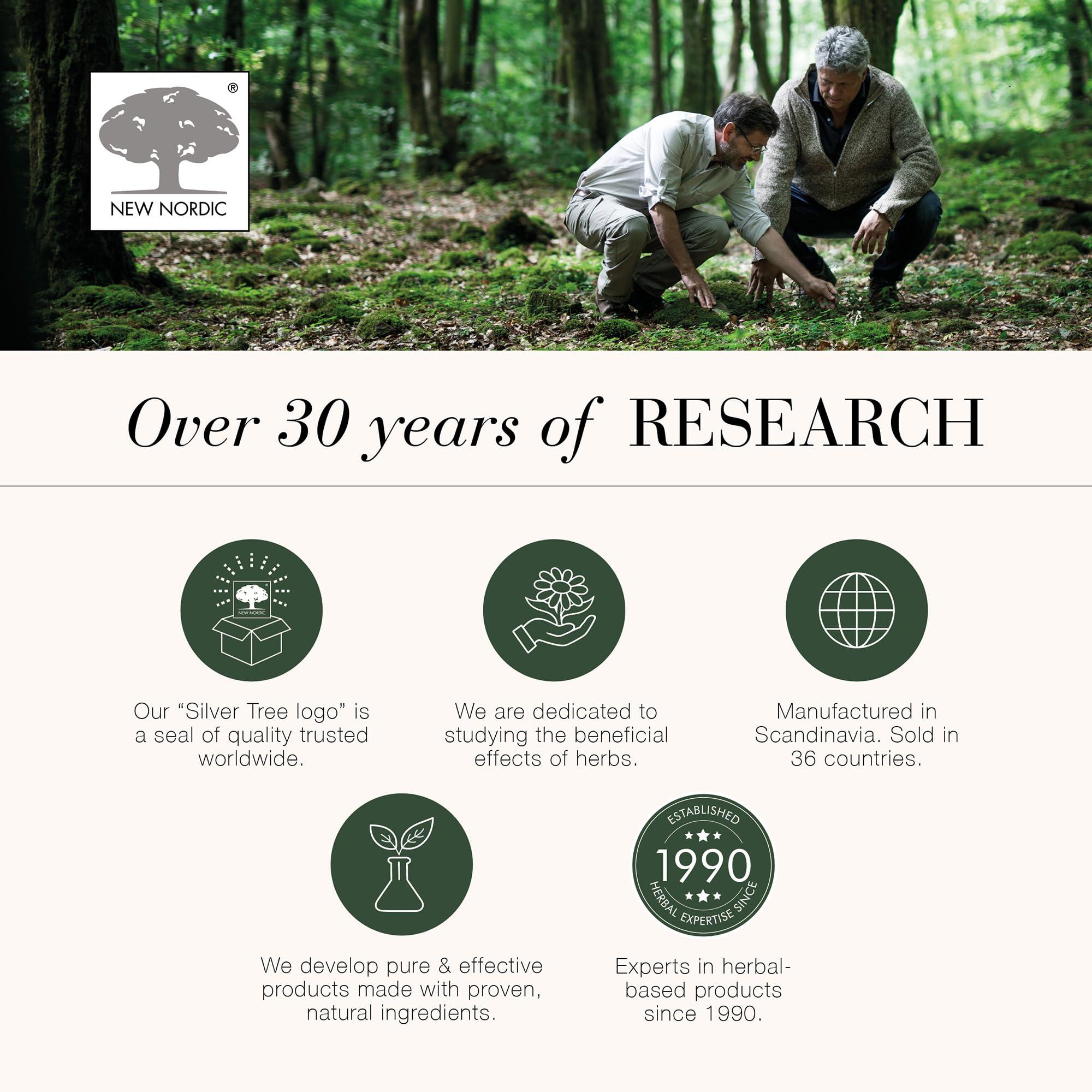 NEW NORDIC NEW NORDIC Hair Volume Gummies, 2500 mcg Biotin, Daily Hair Vitamins Supplement to Support Hair Skin & Nails, Vegan, 60 Count (Pack of 1)