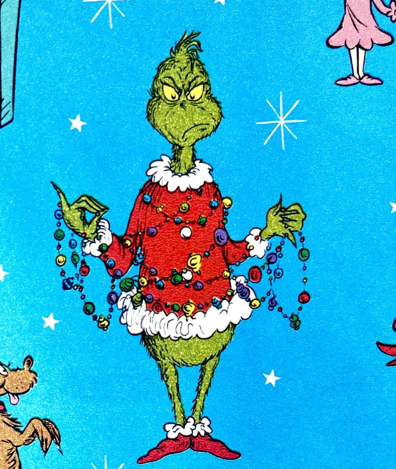 WB Provisions WB Provisions The Grinch Gift Wrap - Grinch Christmas Wrappin Paper - The Night Before Grinchmas Wrapping Paper