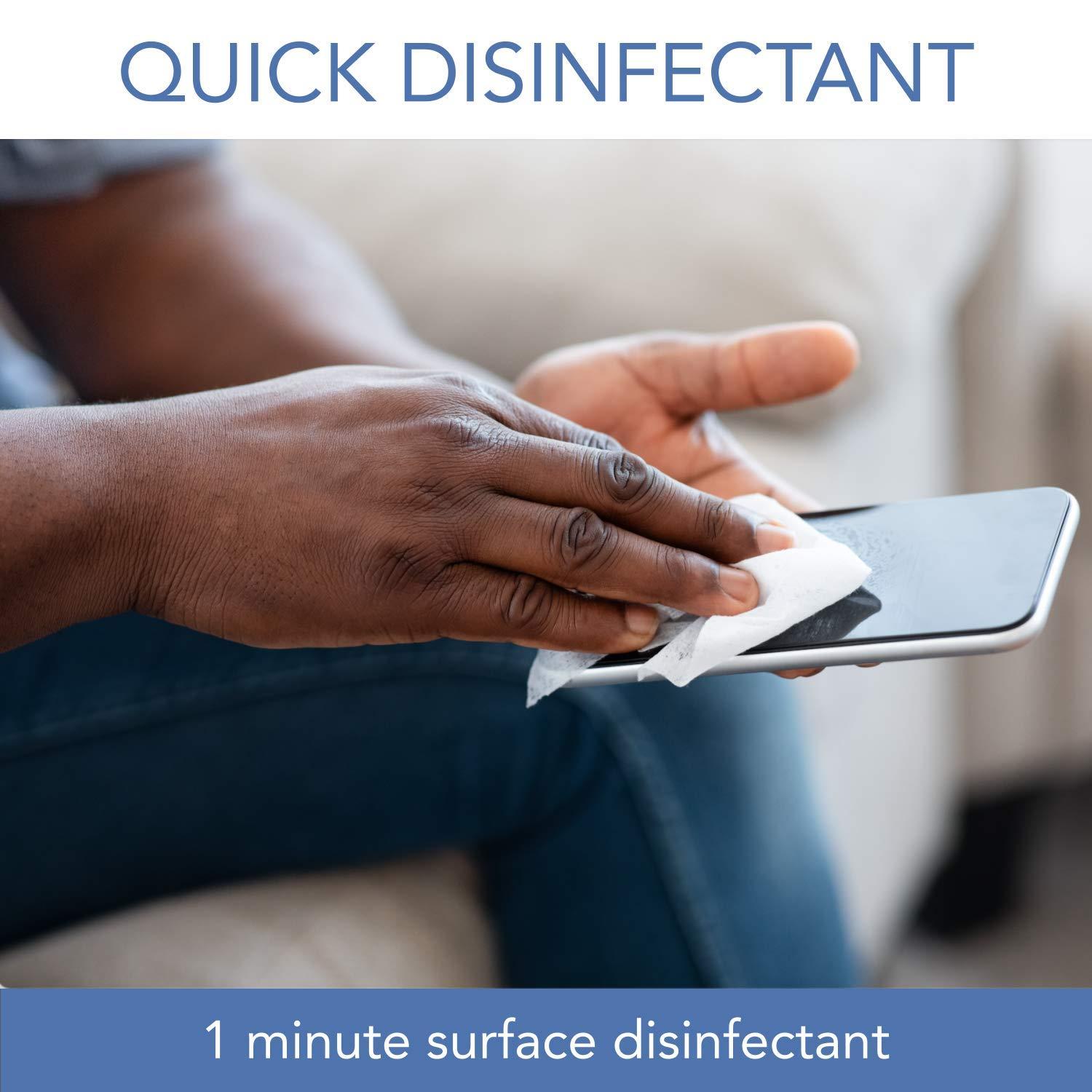 PDI PDI P25372 Disposable Germicidal Wipes, Large, Case, 12 Boxes, 1920 Wipes, 6.75" x 6", Wipes Canister