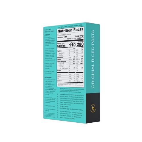 Fiber Gourmet Fiber Gourmet Pasta Original Pilaf Riced Pasta Fiber-Rich, Low Calorie, Healthy Pasta Made in Italy, Kosher, Vegan Certified, Non-GMO and Has Zero Artificial Colors or Flavoring 5 Oz (Pack of 6)