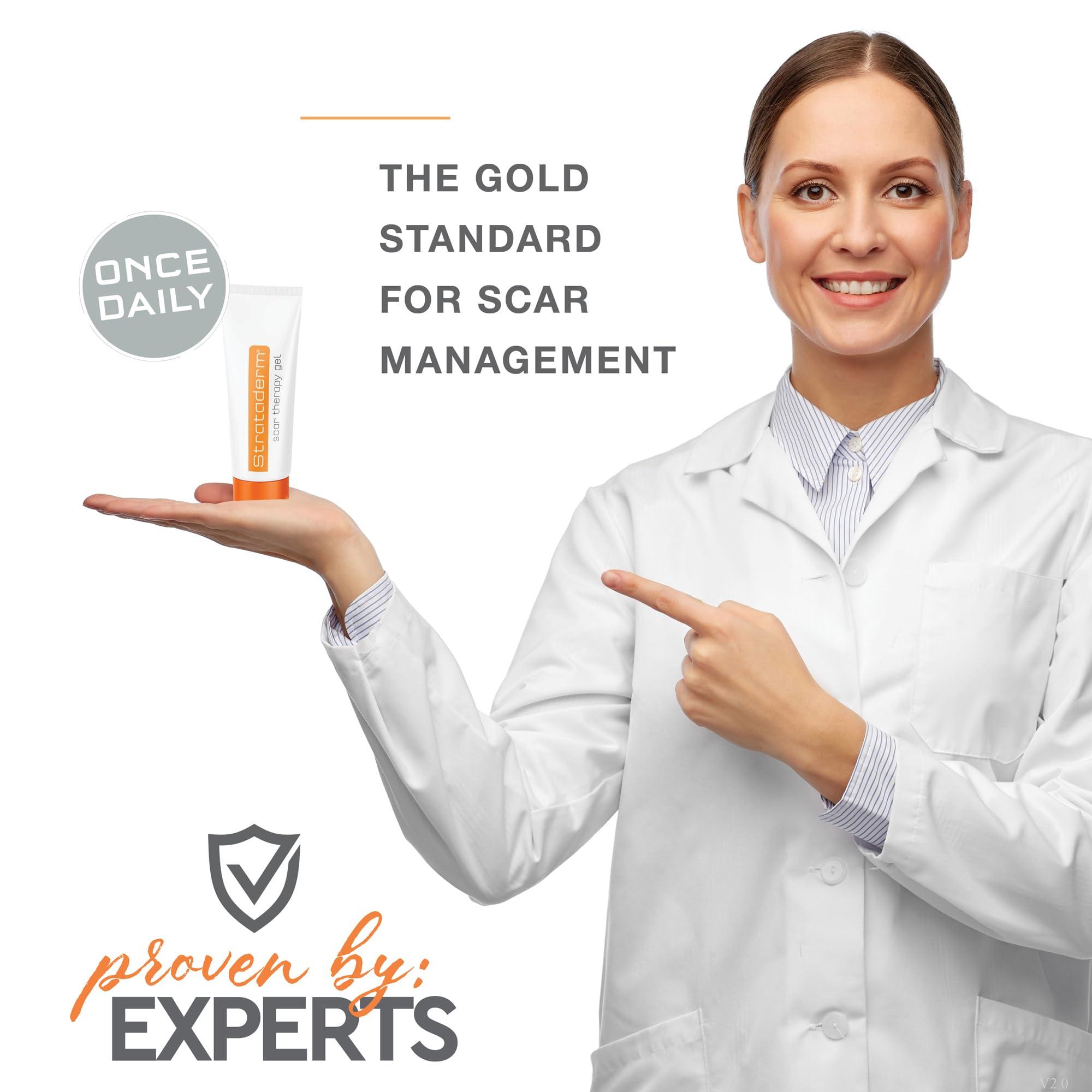 Aura Cacia Strataderm Professional Scar Therapy Gel | Old and New Scars from General Surgery, Trauma, Wounds, Burns, Bites, Acne & Skin Disease | Reduces Redness, Discoloration, Discomfort & Itch | 5g (0.17oz)