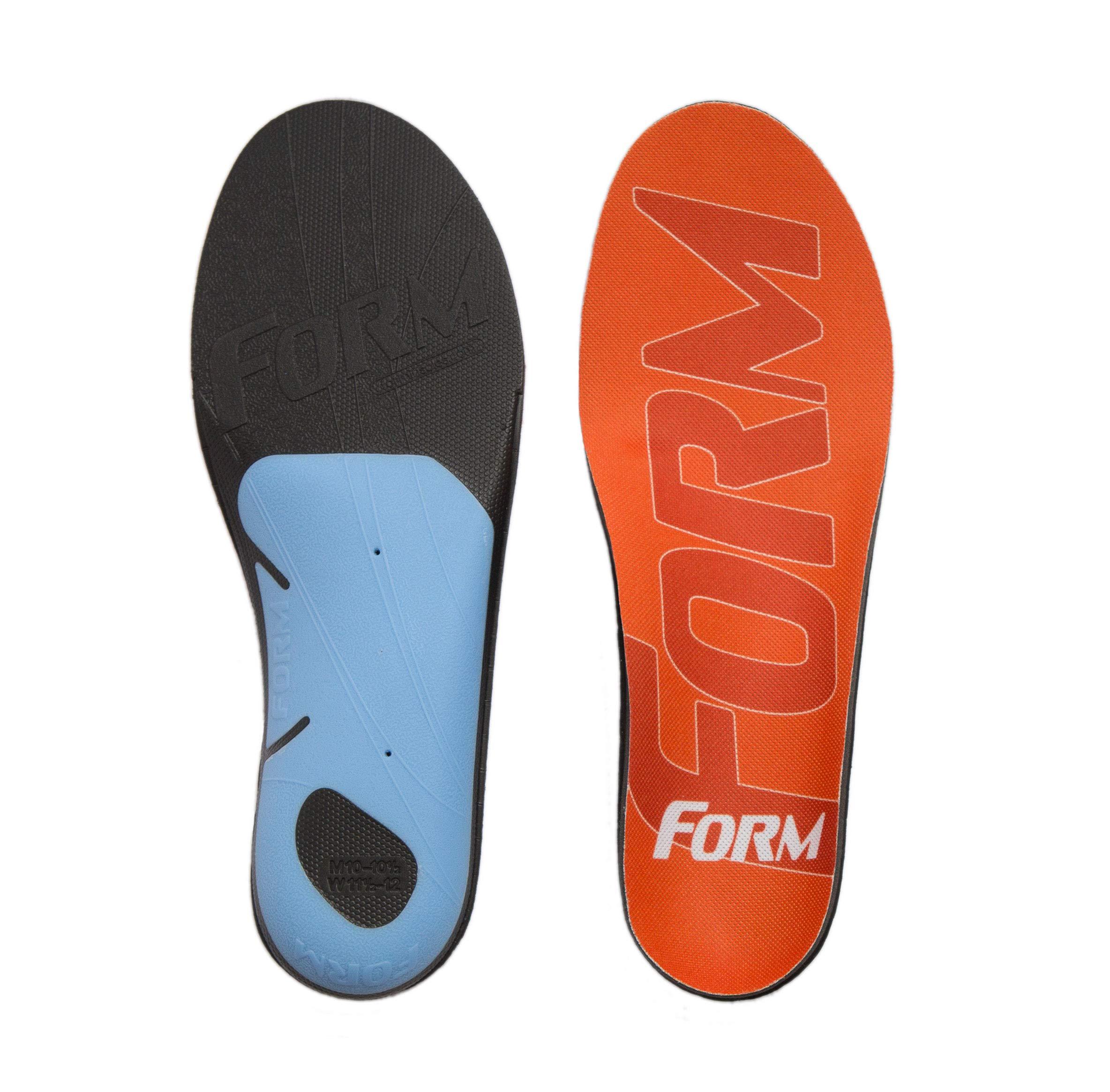 FORM Premium Insoles Form 220+ lbs Plantar Fasciitis Insoles  Reinforced Comfort Shaped High Arch Insoles Shoe Inserts for Plantar Fasciitis Women and Men  Shock Absorption - Flat Feet Orthotic Inserts for Work Boots