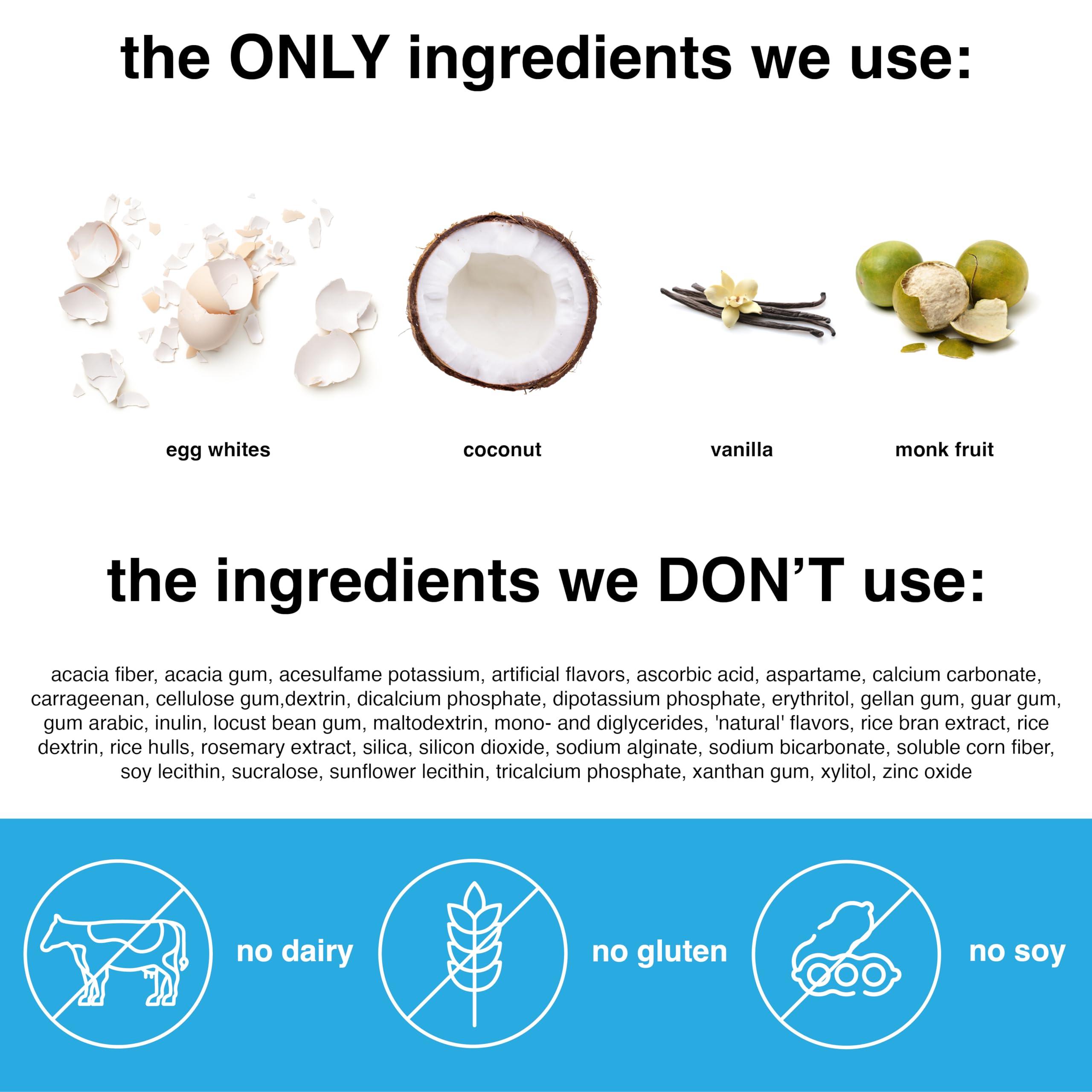 drink wholesome drink wholesome Vanilla Egg White Protein Powder | for Sensitive Stomachs | Gut Friendly | Dairy & Lactose Free | No Artificial Sweeteners | Carnivore & Paleo | Safe for Kids & Seniors