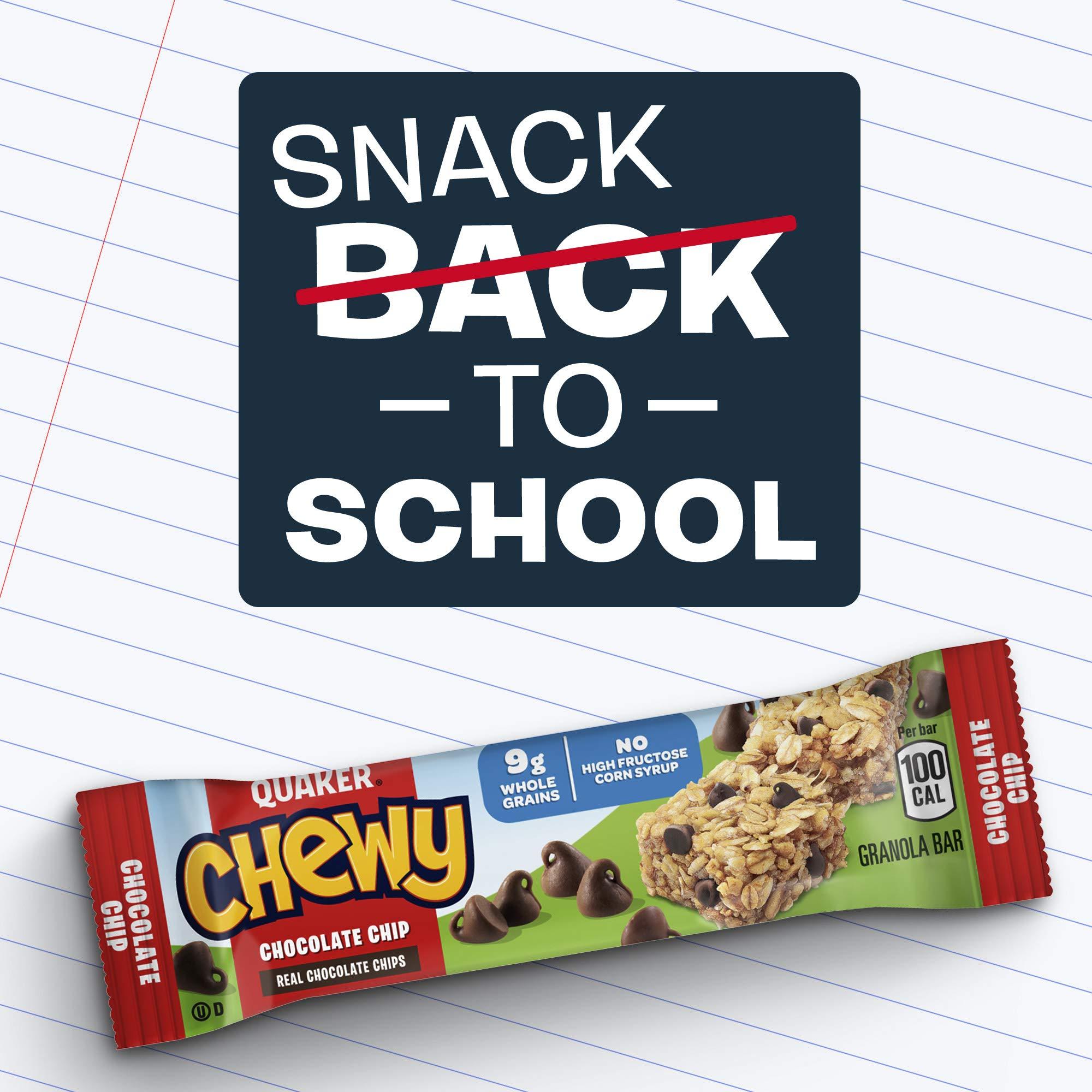 Quaker Quaker Chewy Granola Bars, Chocolate Chip, (58 Pack)